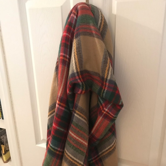 Plaid blanket scarf - Picture 1 of 6